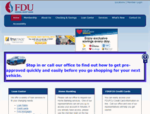 Tablet Screenshot of fdufcu.org